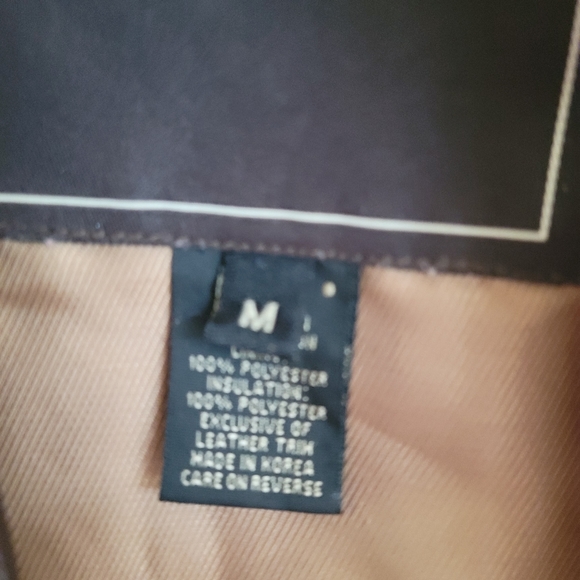 COACH JACKET with leather accents Size Med in EUC - Picture 7 of 10